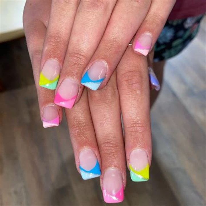 Exploring the Vibrant World of Colored French Tip Nails