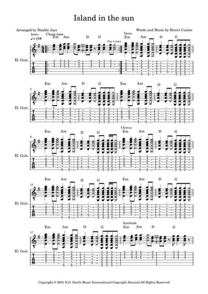 Island in the Sun Chords: A Complete Guide to Playing This Timeless Classic