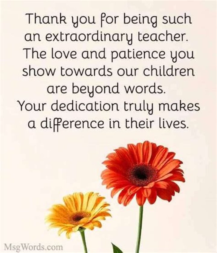 Thank You Quotes for Teachers from Parents: Heartfelt Expressions of Gratitude